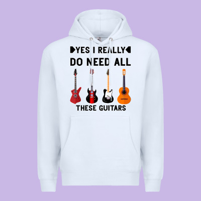 Yes I Really Do Need All These Guitars Premium Hoodie Designed By Bettercallsaul