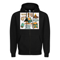 Black camping life Zipper Hoodie - MaliasSmallBusiness