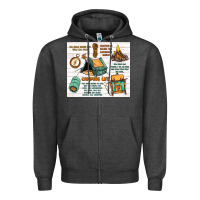 Charcoal Heather camping life Zipper Hoodie - MaliasSmallBusiness