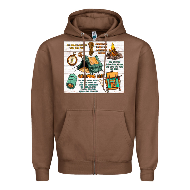 Camping Life Zipper Hoodie by MaliasSmallBusiness | Teevron