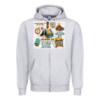 Heather Grey camping life Zipper Hoodie - MaliasSmallBusiness