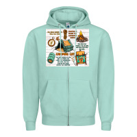 Seafoam camping life Zipper Hoodie - MaliasSmallBusiness