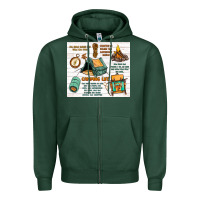 Sports Green camping life Zipper Hoodie - MaliasSmallBusiness