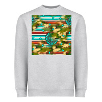 Heather Grey camouflage serape gemstone seamless pattern Heavyweight Sweatshirt - BundleAndBundleShop