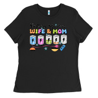 Black battery life of a wife & mom Ladies Tee - JahusDesignShop