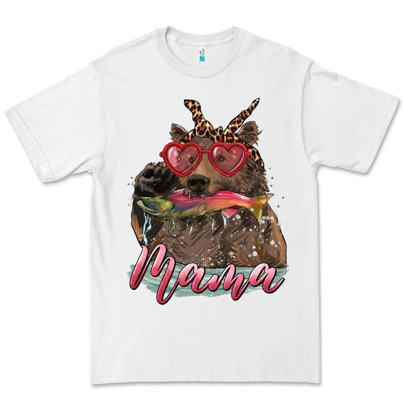 Mother's Day Mama Bear Wıth Bandana And Glasses Premium Tee by RanaPortraitStore | Teevron