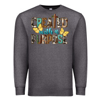 Charcoal Heather Created With A Purpose Premium Sweatshirt - LillyAllenDesigns