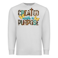 Dove Grey Created With A Purpose Premium Sweatshirt - LillyAllenDesigns