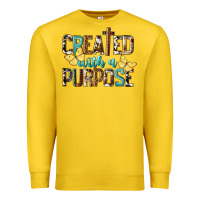 Lemon Created With A Purpose Premium Sweatshirt - LillyAllenDesigns