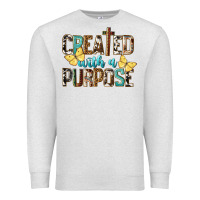 Oatmeal Heather Created With A Purpose Premium Sweatshirt - LillyAllenDesigns
