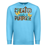 Ocean Blue Created With A Purpose Premium Sweatshirt - LillyAllenDesigns