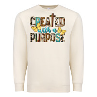 Sandshell Created With A Purpose Premium Sweatshirt - LillyAllenDesigns