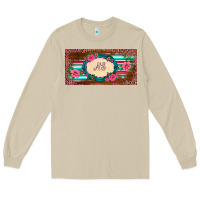 Mushroom preview western pink flovers leopard serape   license plate template Long Sleeve Tee - BarkalooDesign