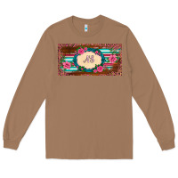 Toasted Coconut preview western pink flovers leopard serape   license plate template Long Sleeve Tee - BarkalooDesign