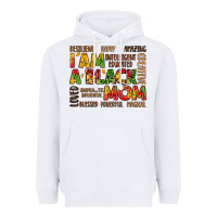 White i am a black mom Heavyweight Hoodie - LillyAllenDesigns