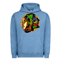 Pigment Pebble Blue juneteenth 1865 Urban Hoodie - CowGirlArtShop