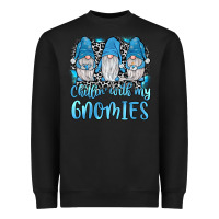 Black chillin' with my gnomies Heavyweight Sweatshirt - JahusDesignShop