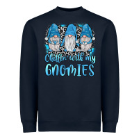 Navy chillin' with my gnomies Heavyweight Sweatshirt - JahusDesignShop