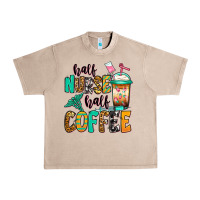 French Oak half nurse half coffee Urban Heavy Tee - Jasminsmagicworld