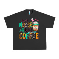 Pigment Black half nurse half coffee Urban Heavy Tee - Jasminsmagicworld