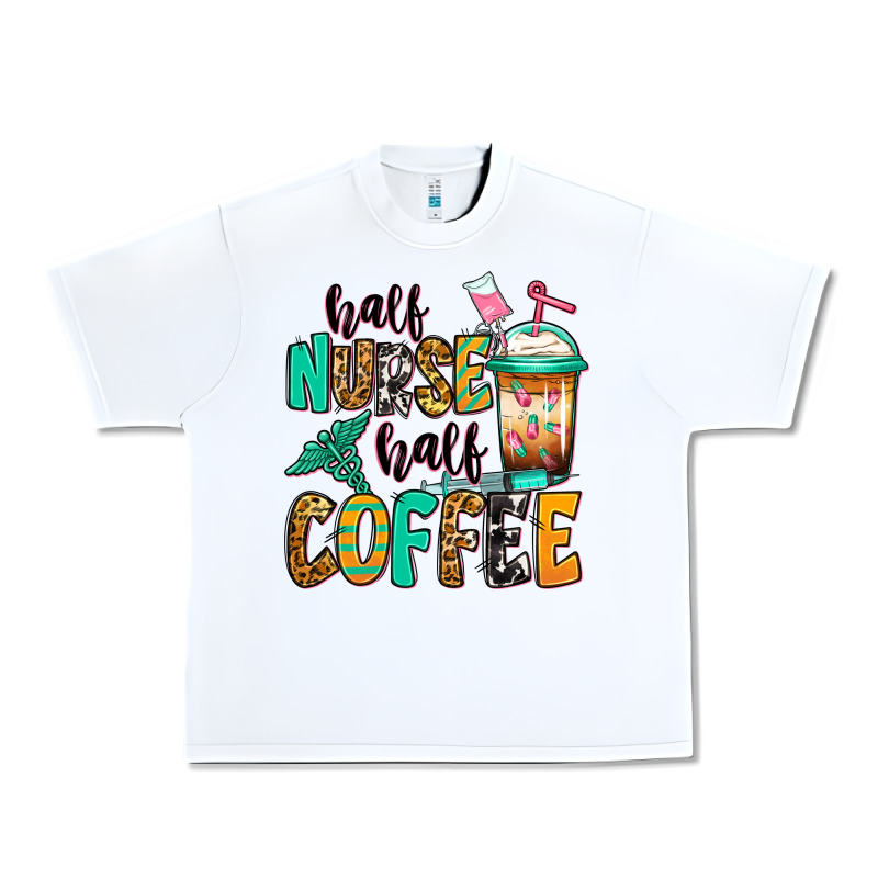 Half Nurse Half Coffee Urban Heavy Tee by Jasminsmagicworld | Teevron