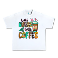 White half nurse half coffee Urban Heavy Tee - Jasminsmagicworld