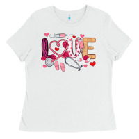 White love nurse valentines day Ladies Tee - MaliasSmallBusiness