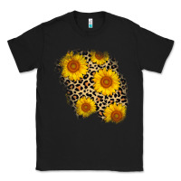 Black leopard sunflower patch Classic Tee - AdoDesignShop