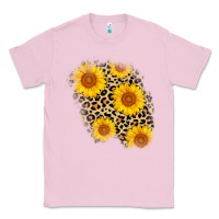 Bubblegum Pink leopard sunflower patch Classic Tee - AdoDesignShop