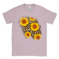 Lilac leopard sunflower patch Classic Tee - AdoDesignShop