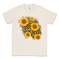 Natural leopard sunflower patch Classic Tee - AdoDesignShop