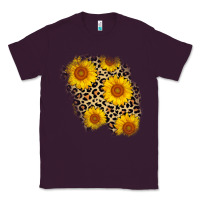 Plum leopard sunflower patch Classic Tee - AdoDesignShop