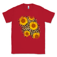 Red leopard sunflower patch Classic Tee - AdoDesignShop
