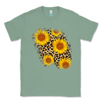 Sage leopard sunflower patch Classic Tee - AdoDesignShop