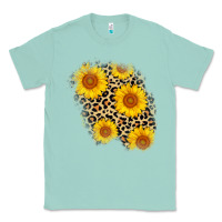 Seafoam leopard sunflower patch Classic Tee - AdoDesignShop