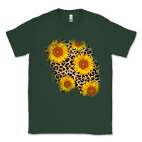 Sports Green leopard sunflower patch Classic Tee - AdoDesignShop