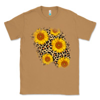 Toasted Coconut leopard sunflower patch Classic Tee - AdoDesignShop