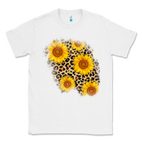 White leopard sunflower patch Classic Tee - AdoDesignShop