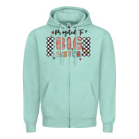 Seafoam promoted to big sister Zipper Hoodie - MaliasSmallBusiness