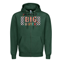 Sports Green promoted to big sister Zipper Hoodie - MaliasSmallBusiness