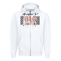 White promoted to big sister Zipper Hoodie - MaliasSmallBusiness