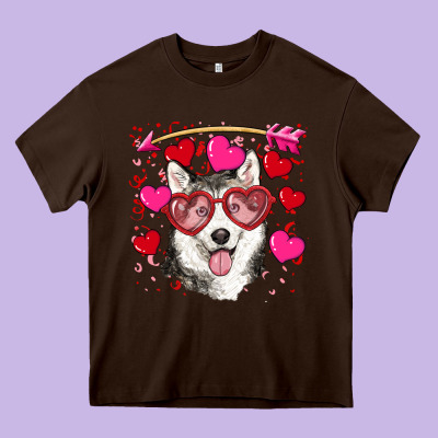 Heavy Core Tee Valentine's day husky