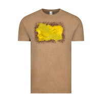 Vintage Coffee gemstone yellow leopard background Vintage Tee - JahusDesignShop