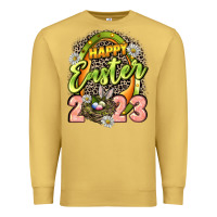 Antique Gold Happy Easter 2023 Premium Sweatshirt - LillyAllenDesigns