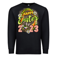 Black Happy Easter 2023 Premium Sweatshirt - LillyAllenDesigns