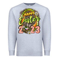 Heather Grey Happy Easter 2023 Premium Sweatshirt - LillyAllenDesigns