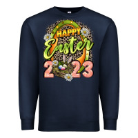 Navy Happy Easter 2023 Premium Sweatshirt - LillyAllenDesigns