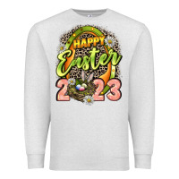 Oatmeal Heather Happy Easter 2023 Premium Sweatshirt - LillyAllenDesigns