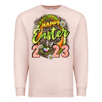 Pale Pink Happy Easter 2023 Premium Sweatshirt - LillyAllenDesigns