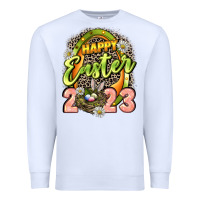 White Happy Easter 2023 Premium Sweatshirt - LillyAllenDesigns